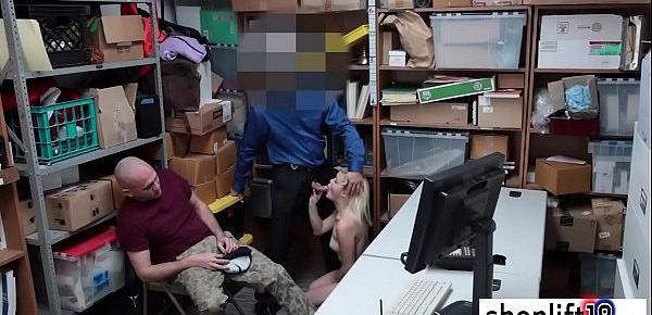  Dirty blonde banged by bad policeman because of felony